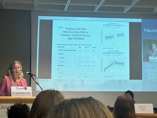 Dr. Carrie Johnston talks at the NeuroHIV conference